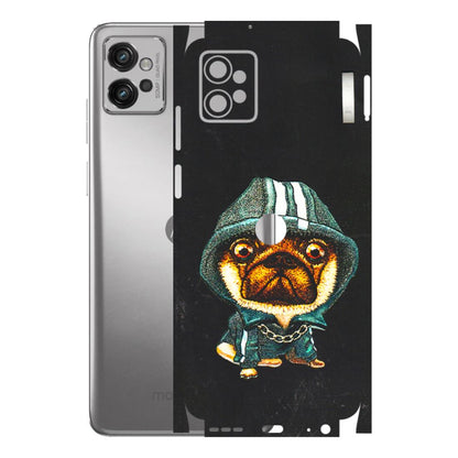 Motorola Phone Skins (All Models) - Puppy N Hoodie - 3D Embossed Finish (L-90) Motorola Moto G32