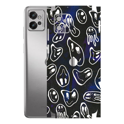 Motorola Phone Skins (All Models) - Distorted Smileys - 3D Embossed Finish (L-92) Motorola Moto G32