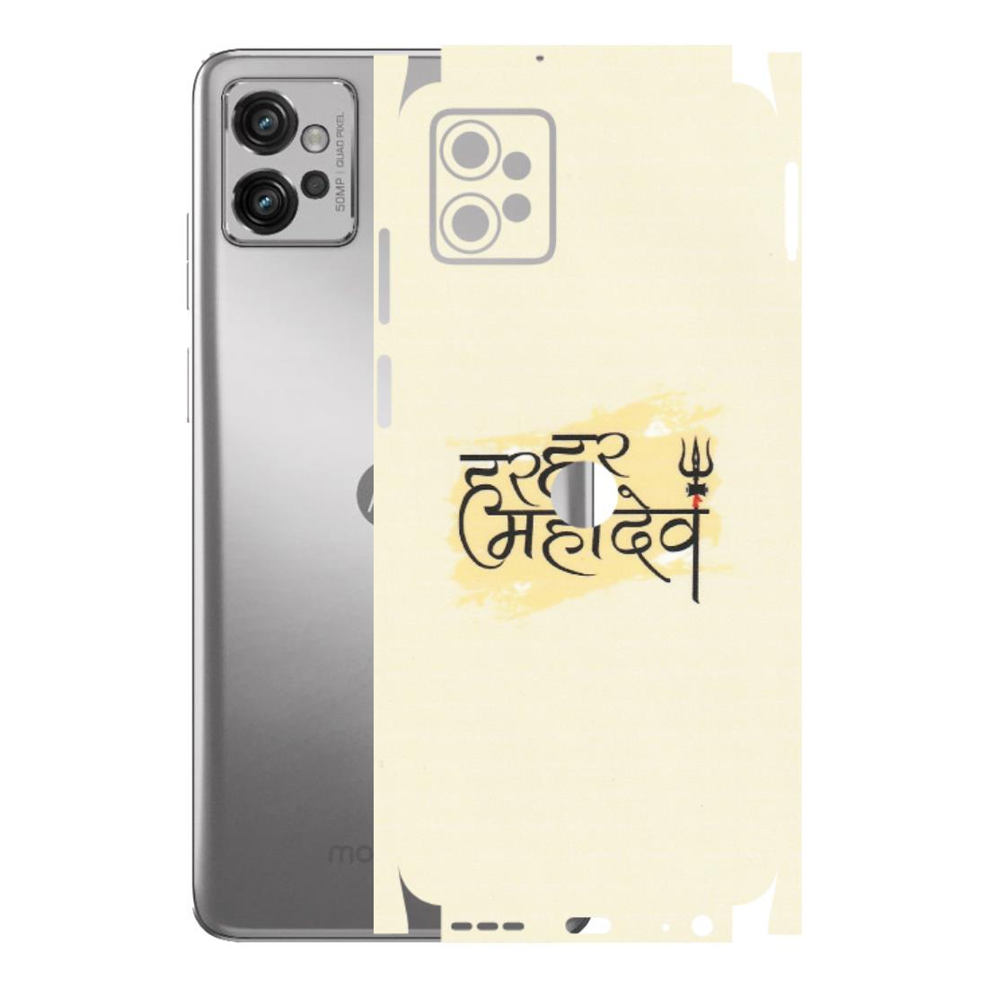 Motorola Phone Skins (All Models) - Har Har Mahadev - Matte Finish (M-10) Motorola Moto G32