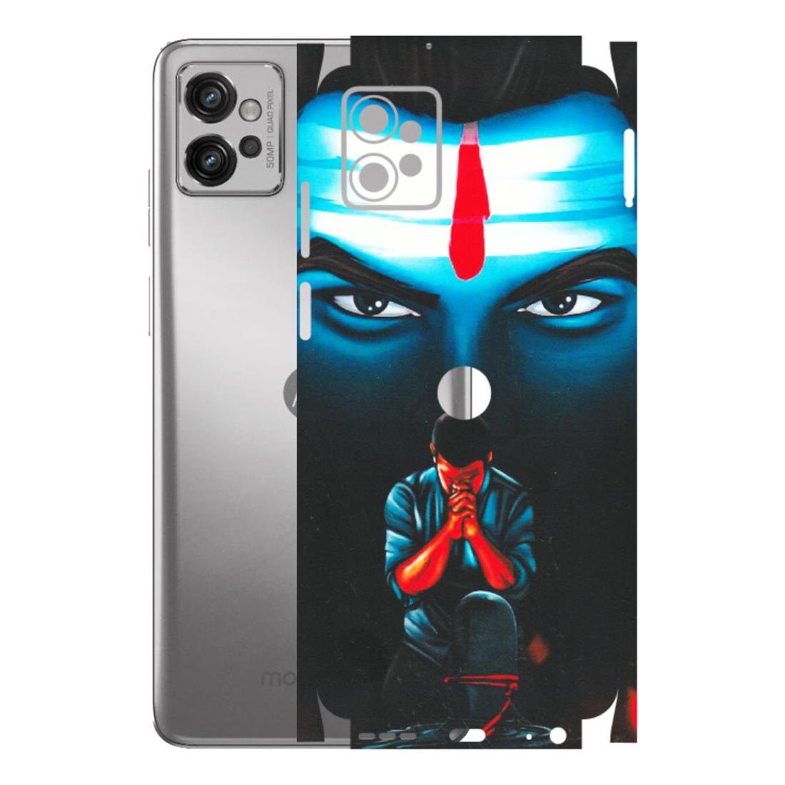 Motorola Phone Skins (All Models) - Mahakal Bhakt - Matte Finish (M-112) Motorola Moto G32