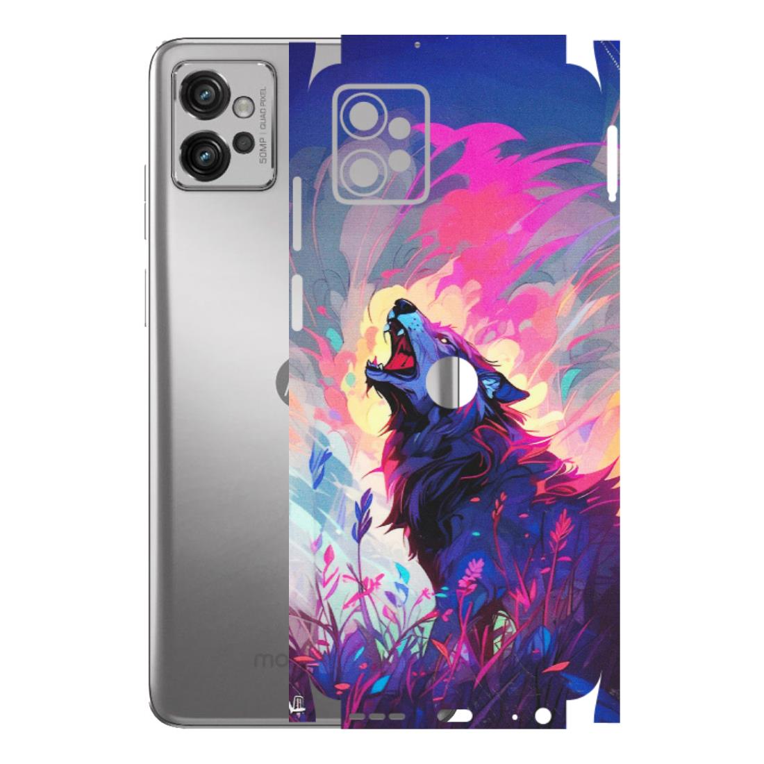 Motorola Phone Skins (All Models) - New Wild Wolf Abstract - Matte Finish (M-125) Motorola Moto G32
