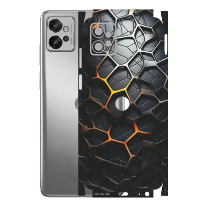 Motorola Phone Skins (All Models) - New Abstract Graphite Tiles - Matte Finish (M-130) Motorola Moto G32
