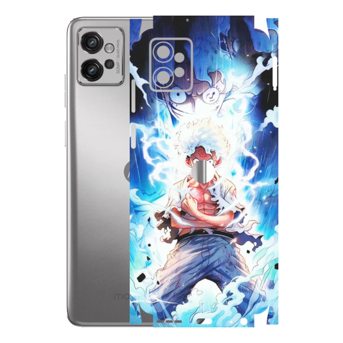 Motorola Phone Skins (All Models) - Blue Thunder Luffy Anime - Matte Finish (M-132) Motorola Moto G32