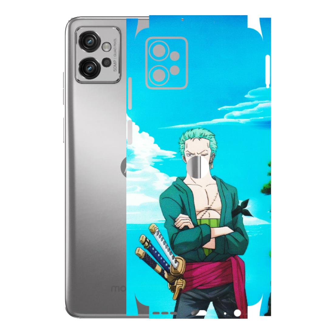 Motorola Phone Skins (All Models) - Cool Swordman Zoro Anime - Matte Finish (M-143) Motorola Moto G32