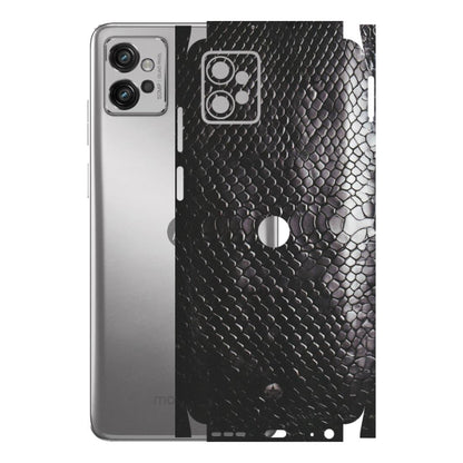 Motorola Phone Skins (All Models) - Black Snack Leather - Matte Finish (M-147) Motorola Moto G32