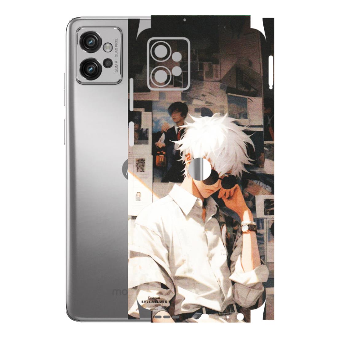 Motorola Phone Skins (All Models) - Gojo Satoru Jujustu Kaisen Anime - Matte Finish (M-156) Motorola Moto G32