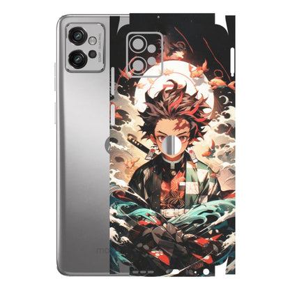 Motorola Phone Skins (All Models) - Tanjiro Demon Slayer Anime - Matte Finish (M-158) Motorola Moto G32
