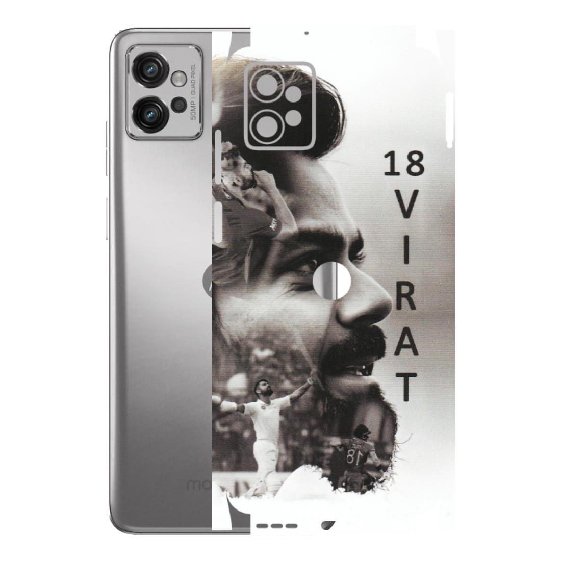 Motorola Phone Skins (All Models) - Virat Kohli Cricketer - Matte Finish (M-163) Motorola Moto G32