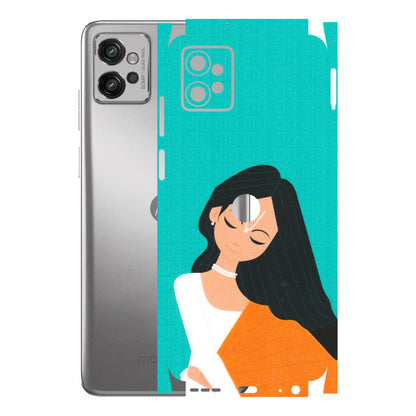 Motorola Phone Skins (All Models) - Radhe Radhe With Hindu Symbol - Matte Finish (M-164) Motorola Moto G32