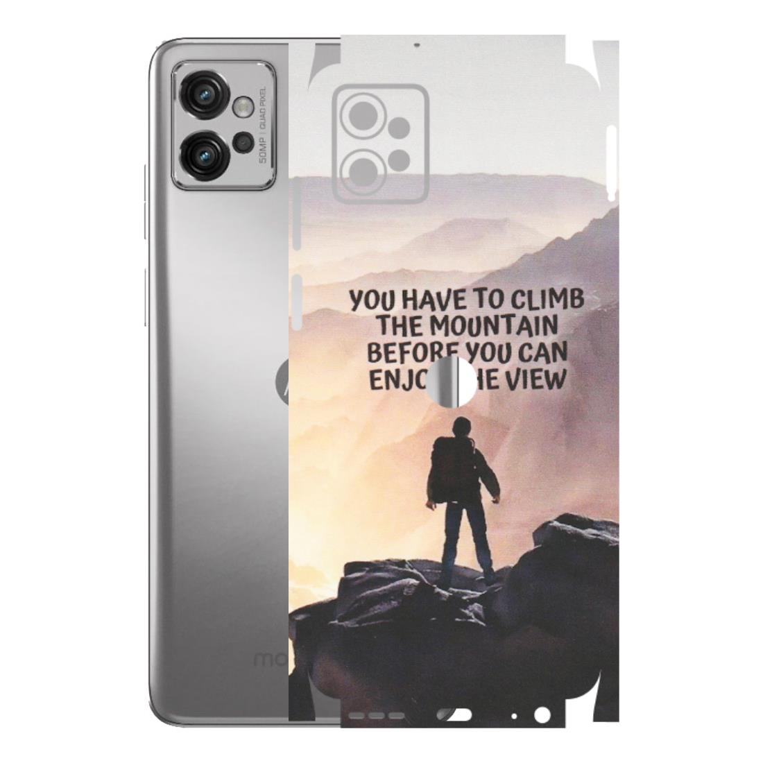 Motorola Phone Skins (All Models) - Motivational Hiking Mountain - Matte Finish (M-28) Motorola Moto G32
