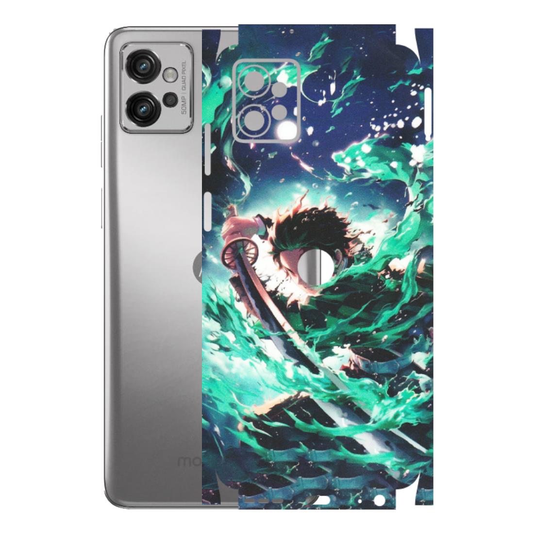 Motorola Phone Skins (All Models) - Sword Fighter Anime - Matte Finish (M-29) Motorola Moto G32