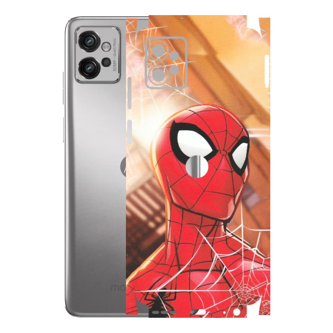 Motorola Phone Skins (All Models) - Spiderman Face New - Matte Finish (M-41) Motorola Moto G32