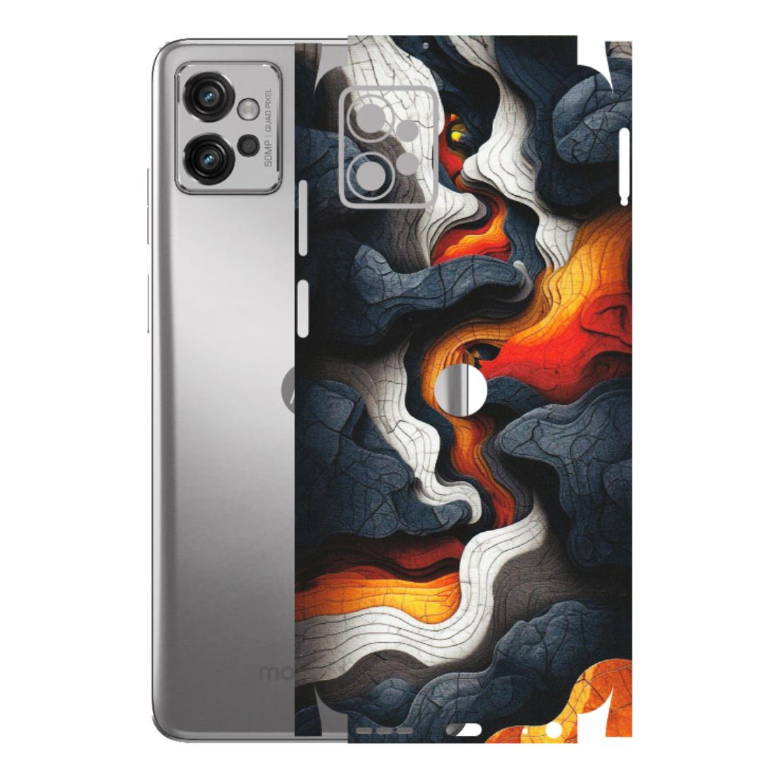 Motorola Phone Skins (All Models) - Abstract Volcanic Layers - Matte Finish (M-52) Motorola Moto G32