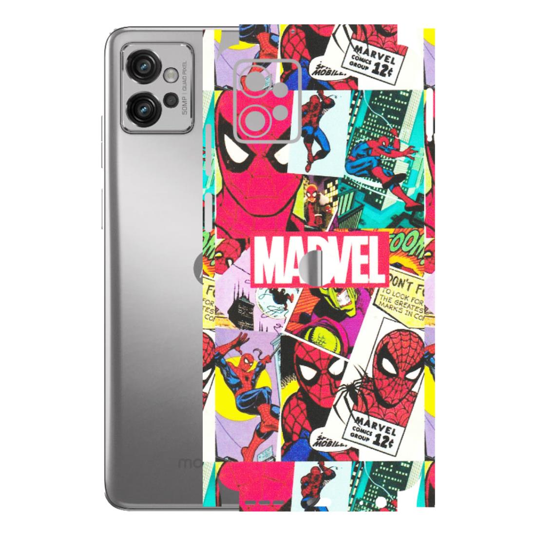 Motorola Phone Skins (All Models) - Marvel Comic Spiderman Grafitti - Matte Finish (M-72) Motorola Moto G32