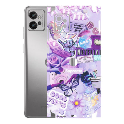 Motorola Phone Skins (All Models) - Supreme Purple Magic - Matte Finish (M-88) Motorola Moto G32