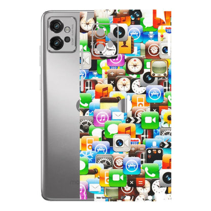 Motorola Phone Skins (All Models) - All Apple Icons - Matte Finish (M-93) Motorola Moto G32
