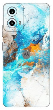 Motorola Phone Skins (All Models) - Blue Waves Abstract - Matte Finish (M-19) Motorola Moto G 34 (5G)