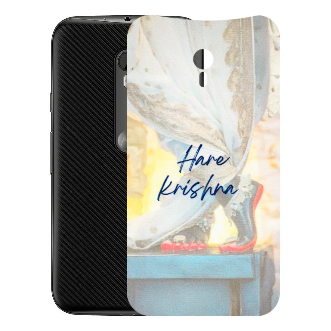Motorola Phone Skins (All Models) - Hare Krishna - 3D Embossed Finish (L-03) Motorola Moto G3