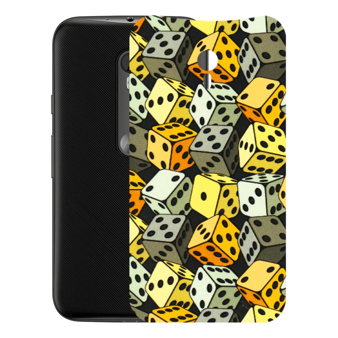 Motorola Phone Skins (All Models) - Dices Of Life - 3D Embossed Finish (L-04) Motorola Moto G3