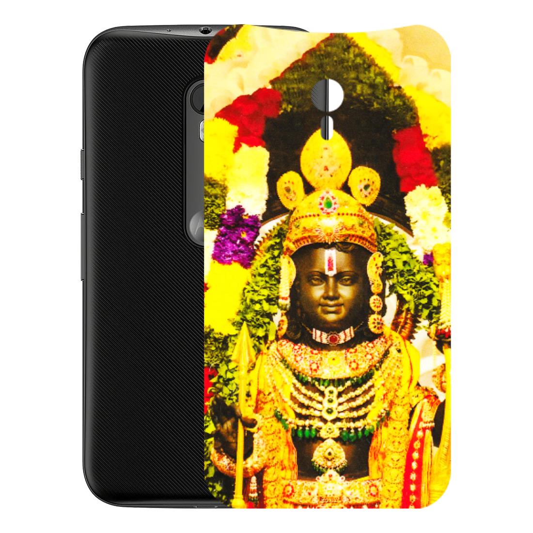 Motorola Phone Skins (All Models) - Ram Lalla Ayodhya - 3D Embossed Finish (L-103) Motorola Moto G3