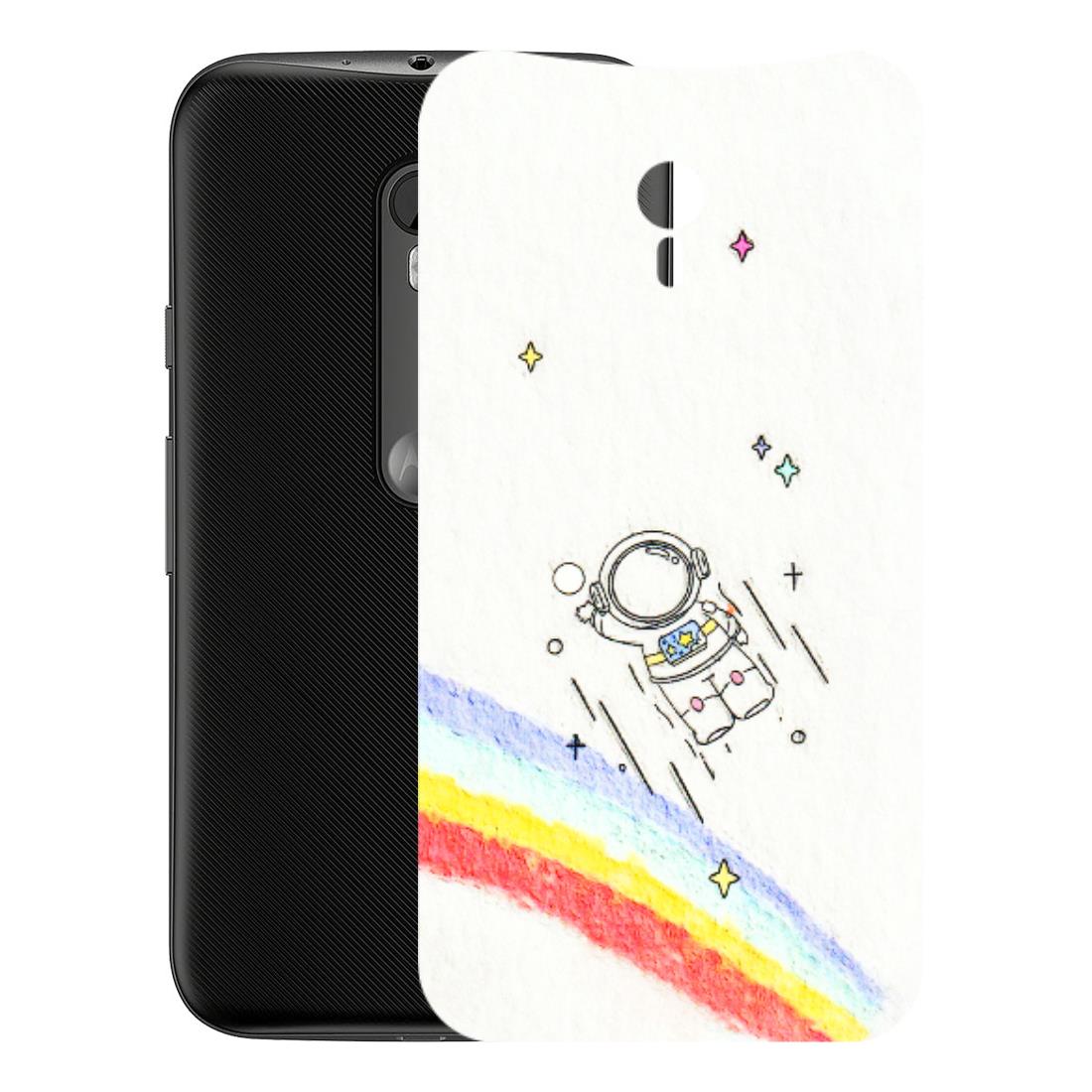 Motorola Phone Skins (All Models) - Milkyway Astronaut - 3D Embossed Finish (L-110) Motorola Moto G3