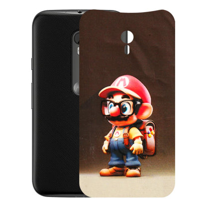 Motorola Phone Skins (All Models) - Little Mario - 3D Embossed Finish (L-119) Motorola Moto G3