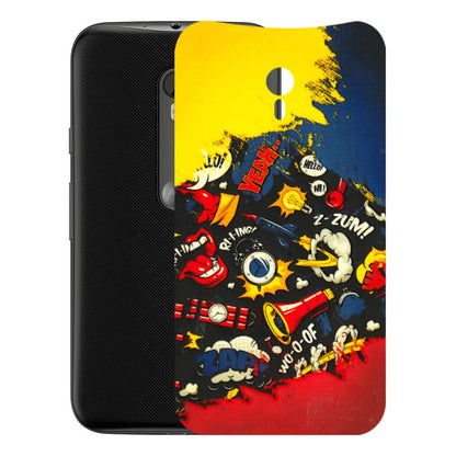 Motorola Phone Skins (All Models) - Pacific Doodle Art - 3D Embossed Finish (L-120) Motorola Moto G3