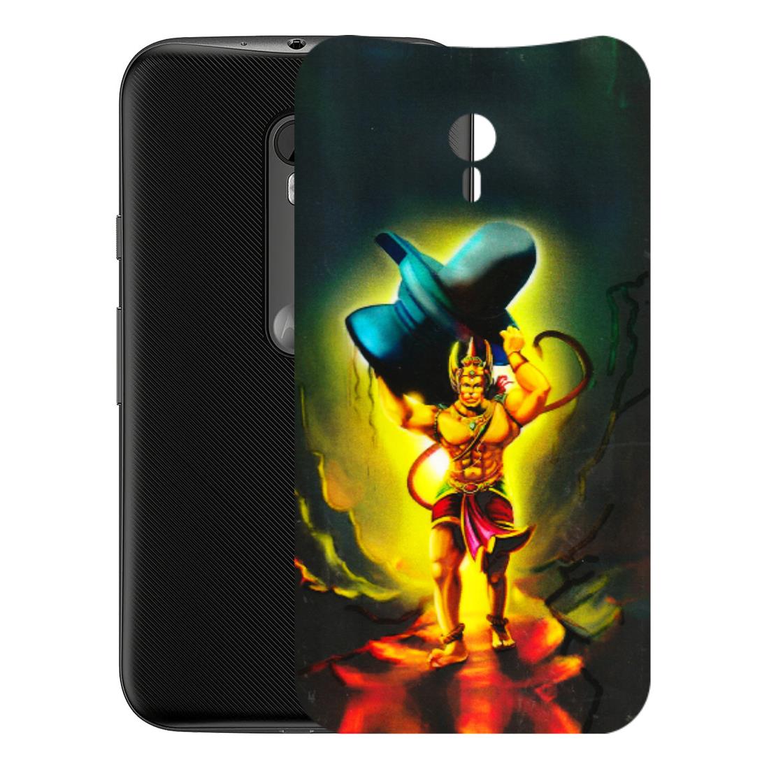 Motorola Phone Skins (All Models) - Hanuman Ji - 3D Embossed Finish (L-128) Motorola Moto G3