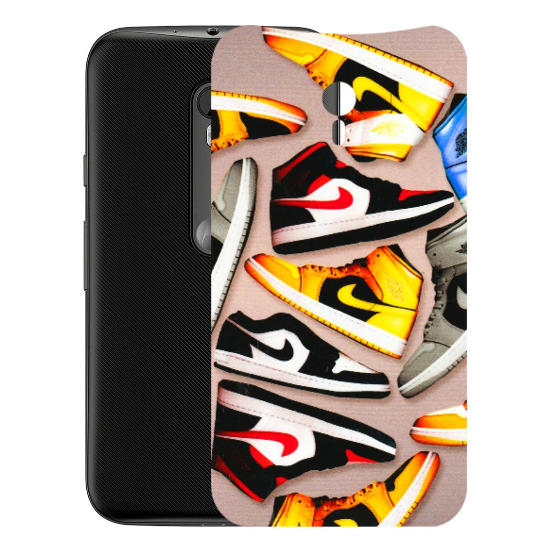 Motorola Phone Skins (All Models) - Sneaker Lover - 3D Embossed Finish (L-135) Motorola Moto G3