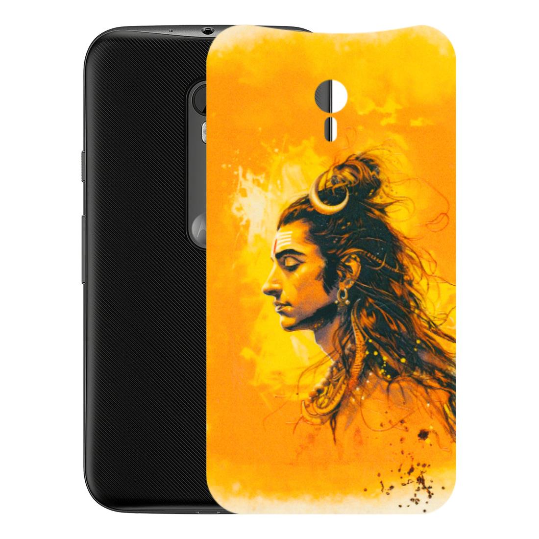 Motorola Phone Skins (All Models) - Shiv Shakti - 3D Embossed Finish (L-14) Motorola Moto G3