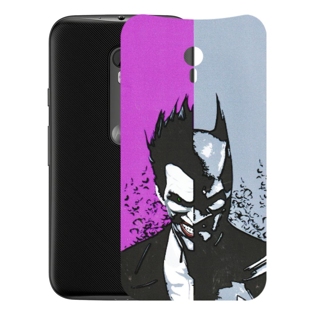 Motorola Phone Skins (All Models) - Batman & Joker - 3D Embossed Finish (L-143) Motorola Moto G3