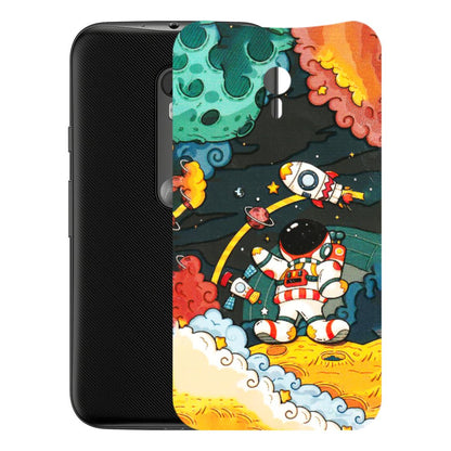Motorola Phone Skins (All Models) - Astronauts & Spaceship - 3D Embossed Finish (L-145) Motorola Moto G3