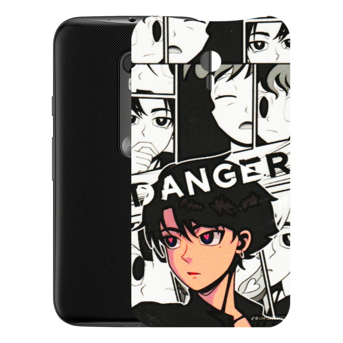 Motorola Phone Skins (All Models) - Danger Anime - 3D Embossed Finish (L-155) Motorola Moto G3