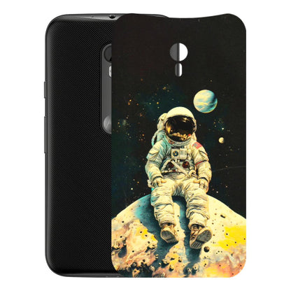 Motorola Phone Skins (All Models) - Astronaut in Space - 3D Embossed Finish (L-16) Motorola Moto G3