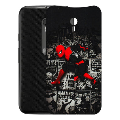 Motorola Phone Skins (All Models) - SpiderMan New - 3D Embossed Finish (L-162) Motorola Moto G3