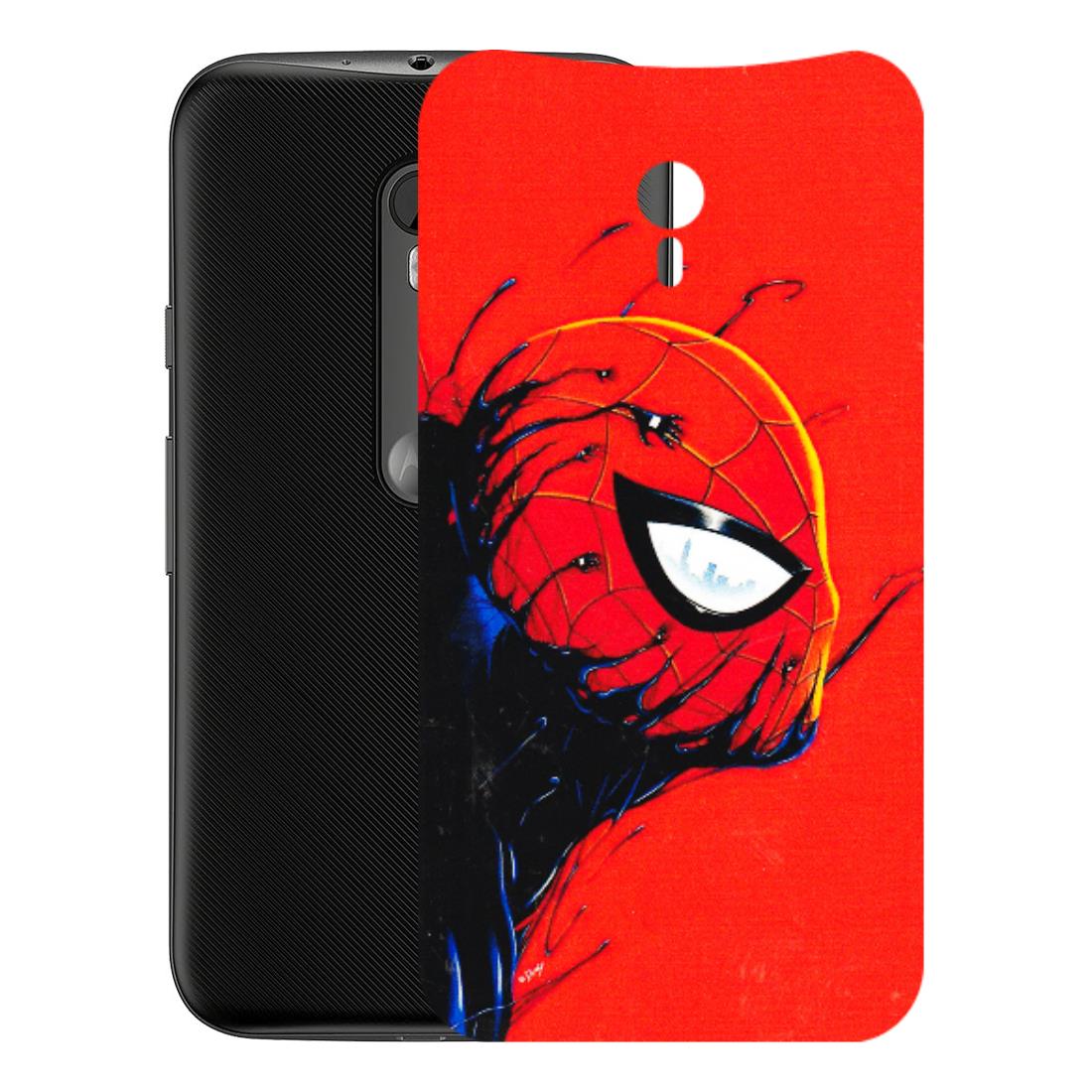 Motorola Phone Skins (All Models) - Spiderman Face Venom - 3D Embossed Finish (L-165) Motorola Moto G3