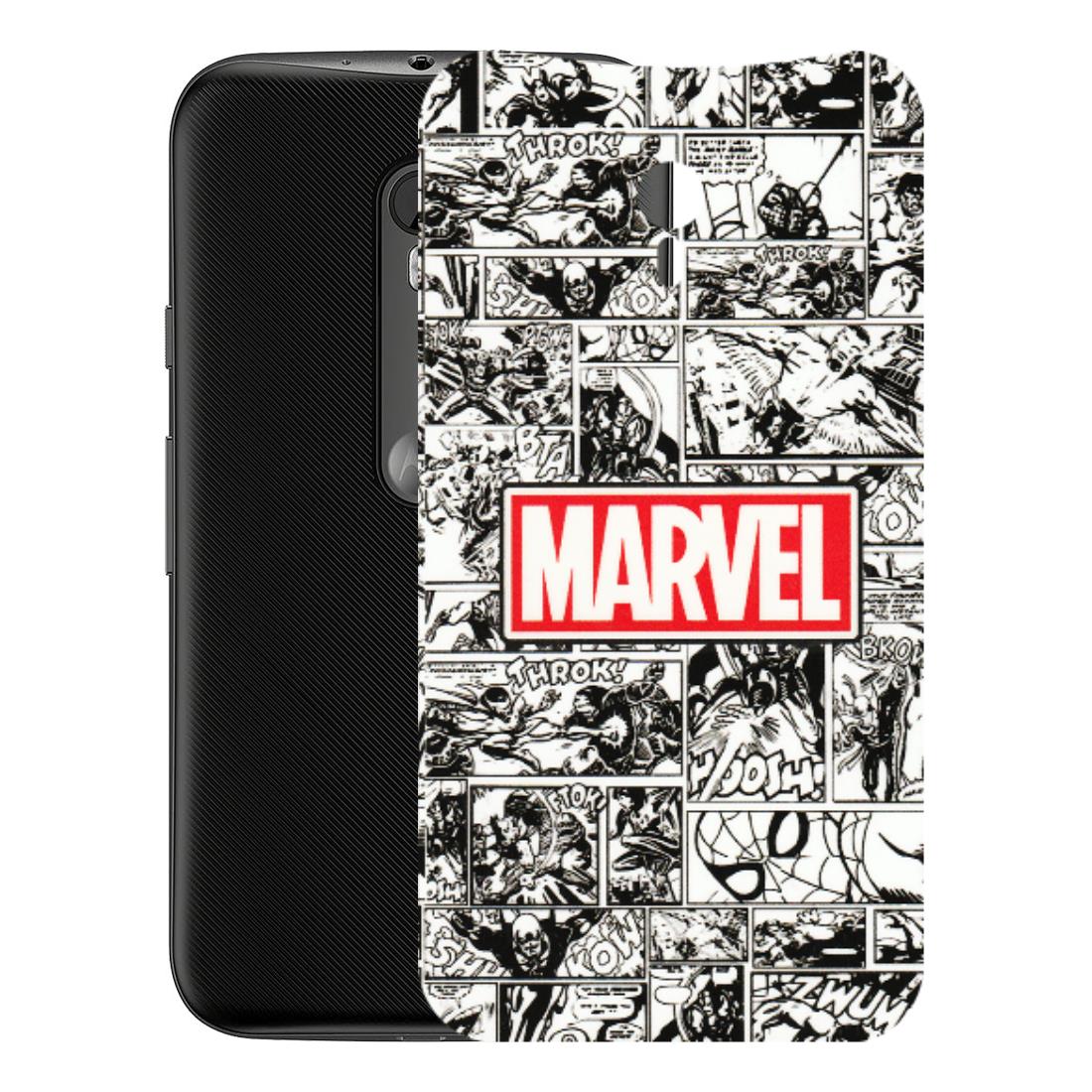 Motorola Phone Skins (All Models) - Marvel Comic - 3D Embossed Finish (L-171) Motorola Moto G3