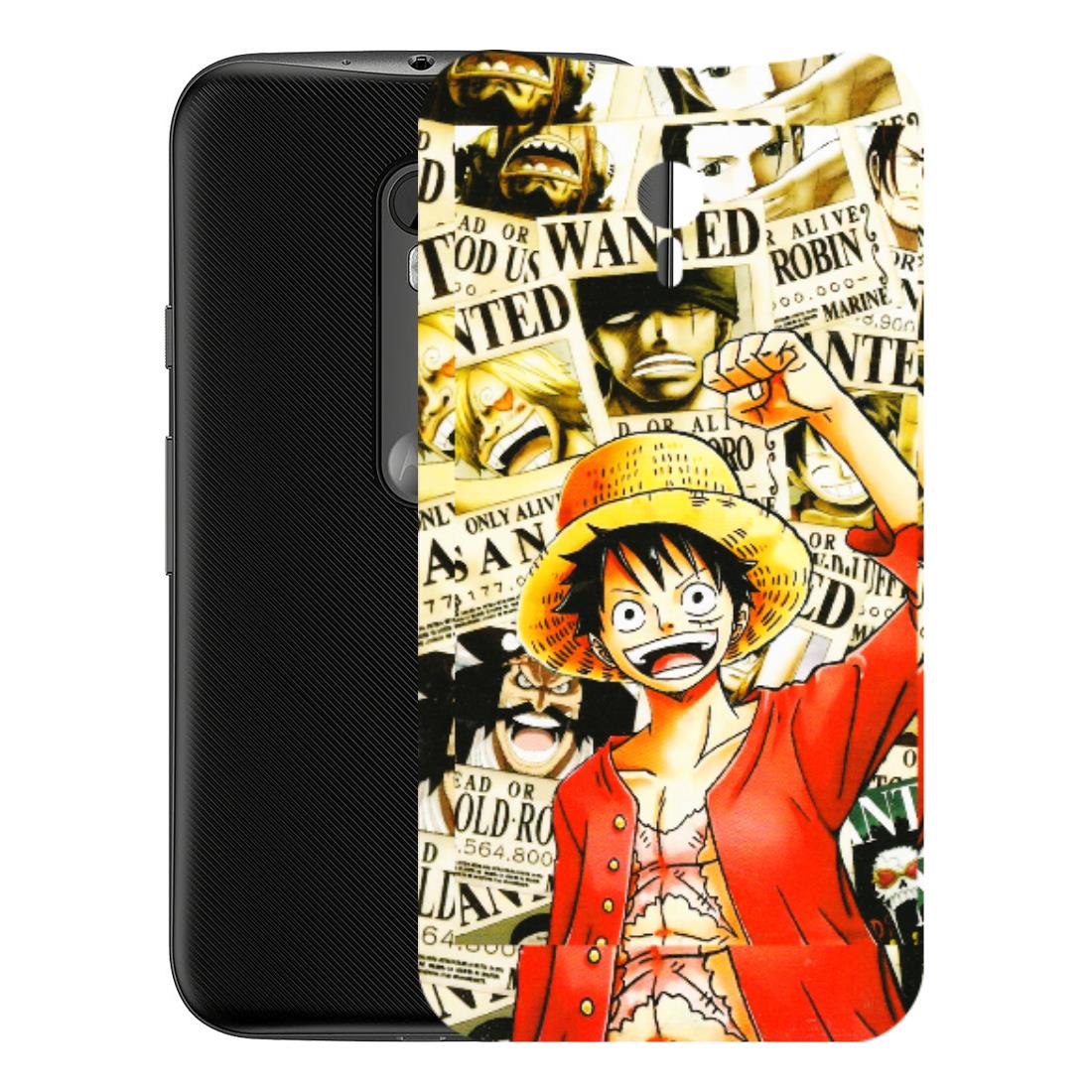 Motorola Phone Skins (All Models) - Luffy Anime - 3D Embossed Finish (L-177) Motorola Moto G3