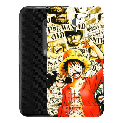 Motorola Phone Skins (All Models) - Luffy Anime - 3D Embossed Finish (L-177) Motorola Moto G3