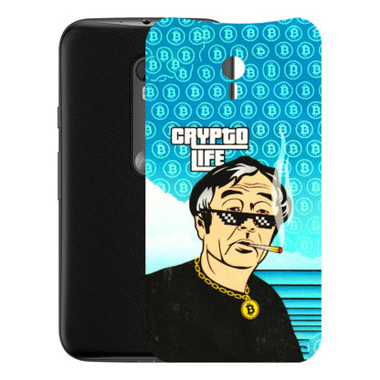 Motorola Phone Skins (All Models) - Crypto Thug Life - 3D Embossed Finish (L-179) Motorola Moto G3
