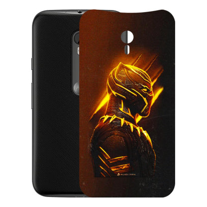 Motorola Phone Skins (All Models) - Gold Black Panther - 3D Embossed Finish (L-181) Motorola Moto G3