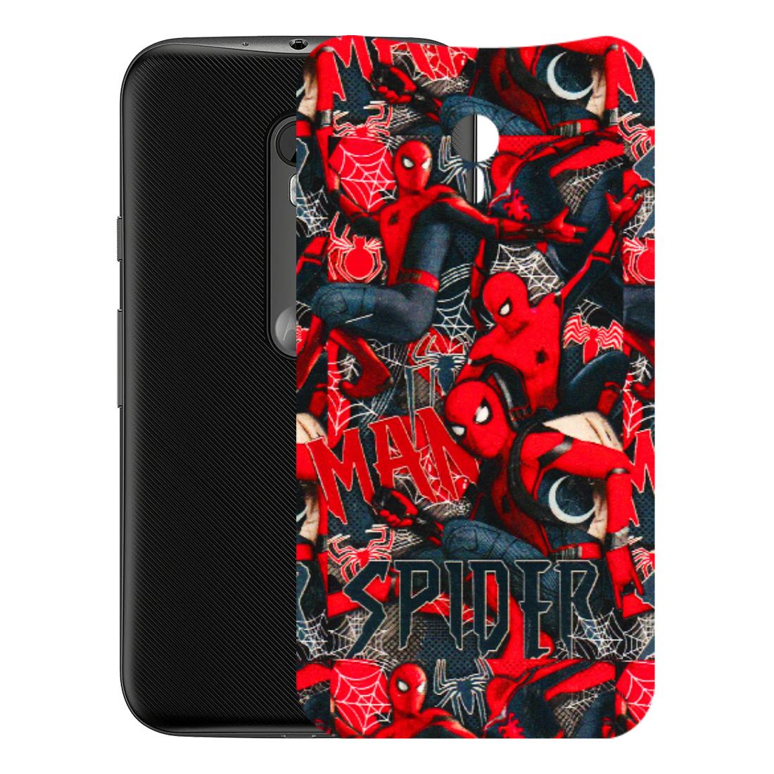 Motorola Phone Skins (All Models) - SpiderMan Cool - 3D Embossed Finish (L-188) Motorola Moto G3