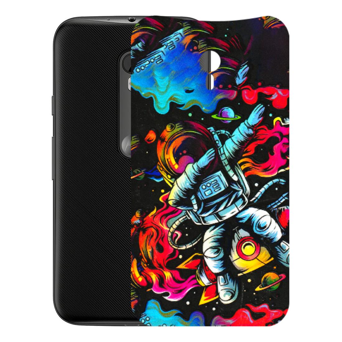 Motorola Phone Skins (All Models) - Astronaut Dope - 3D Embossed Finish (L-191) Motorola Moto G3