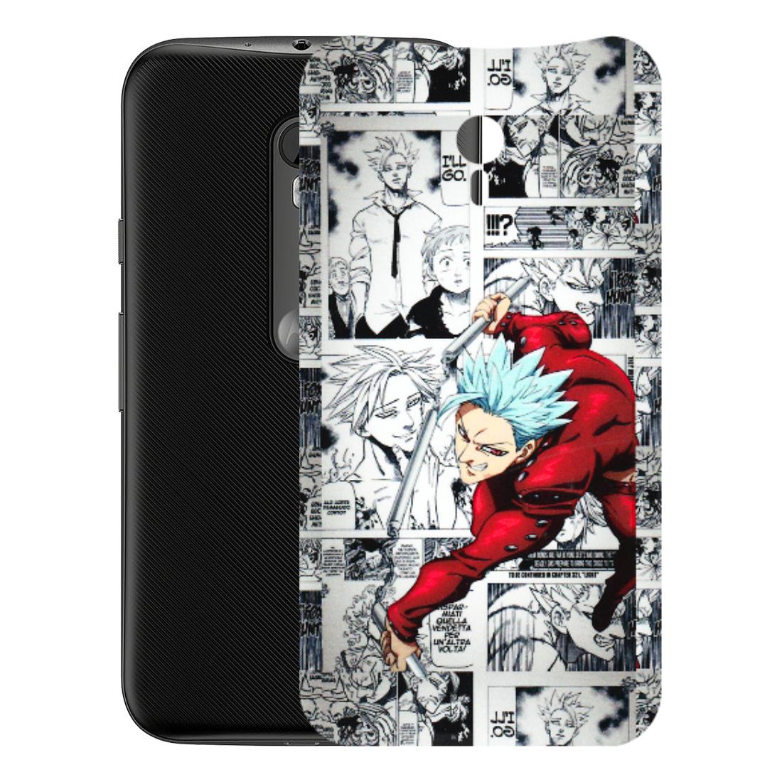 Motorola Phone Skins (All Models) - Anime Comic - 3D Embossed Finish (L-192) Motorola Moto G3