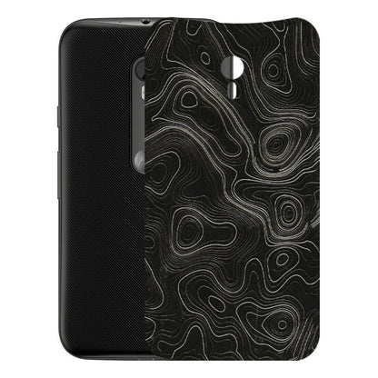 Motorola Phone Skins (All Models) - Black Swirl - 3D Embossed Finish (L-196) Motorola Moto G3