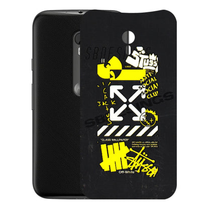 Motorola Phone Skins (All Models) - Anti Social Graffiti - 3D Embossed Finish (L-198) Motorola Moto G3