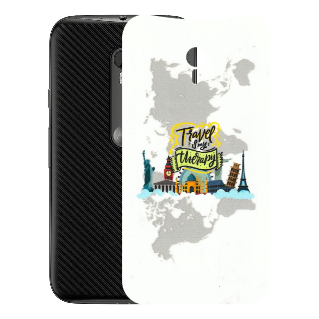 Motorola Phone Skins (All Models) - Travel Therapy - 3D Embossed Finish (L-199) Motorola Moto G3