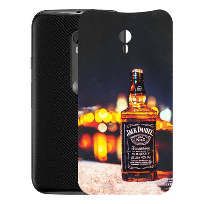 Motorola Phone Skins (All Models) - JD Whiskey Bottle - 3D Embossed Finish (L-20) Motorola Moto G3
