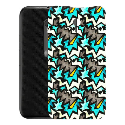 Motorola Phone Skins (All Models) - Funky Zig Zag - 3D Embossed Finish (L-223) Motorola Moto G3