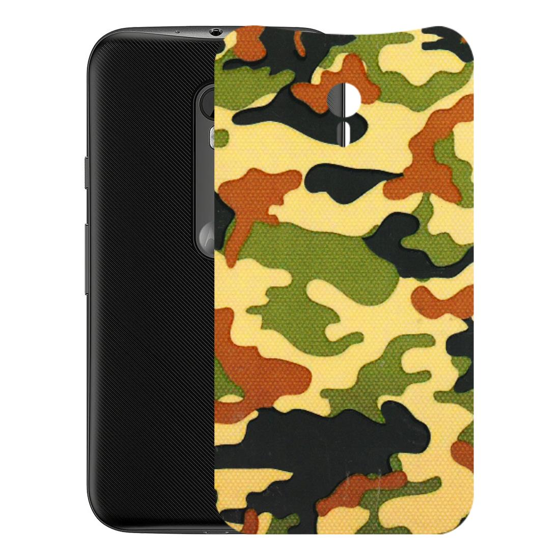 Motorola Phone Skins (All Models) - Indian Military - 3D Embossed Finish (L-234) Motorola Moto G3